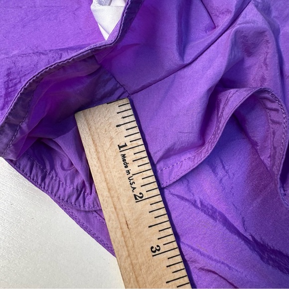 Free People Movement Shorts Womens Large Purple Athletic Nylon Pull On Stripe - Picture 9 of 9